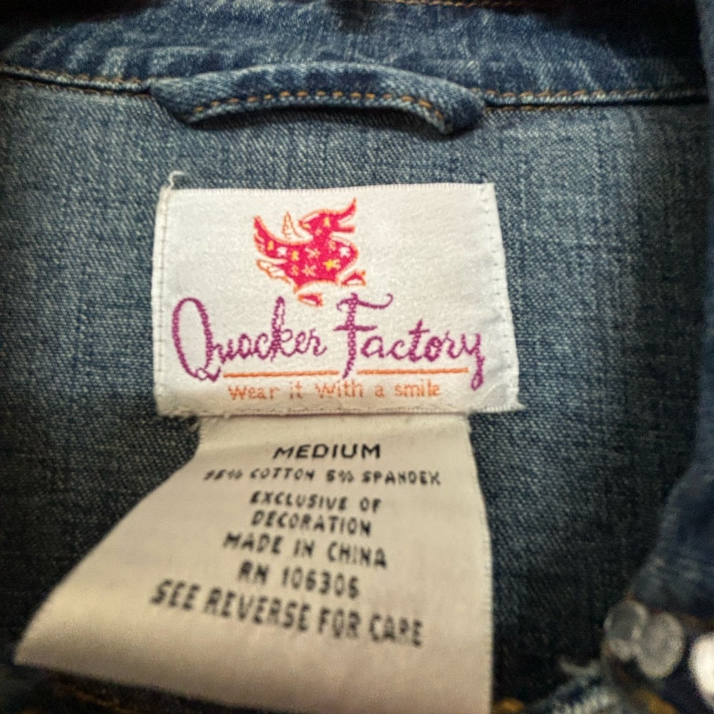 Pristine Condition Quacker Factory Poodle Denim J… - image 6